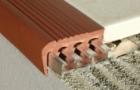Stair profile with anti-sliding lining rubber A97/A98 rubber: black, grey, ...