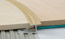 Bent joining profile S92 wood-like