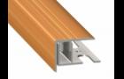 Stair profile with base Q55 high 12-16mm wood-like