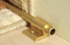 A06 Stair floor-cloth fastening bar with mounting holder 3 pcs